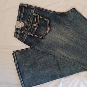 Thread Market Dark Wash Denim Jeans Wide Leg FLARE 18